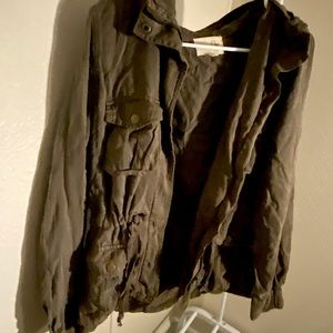 Maison Jules Army Green Utility Jacket Women’s Size M/L